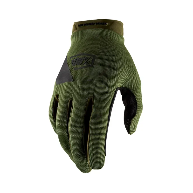 100% Ridecamp Gloves in Army Green/Black