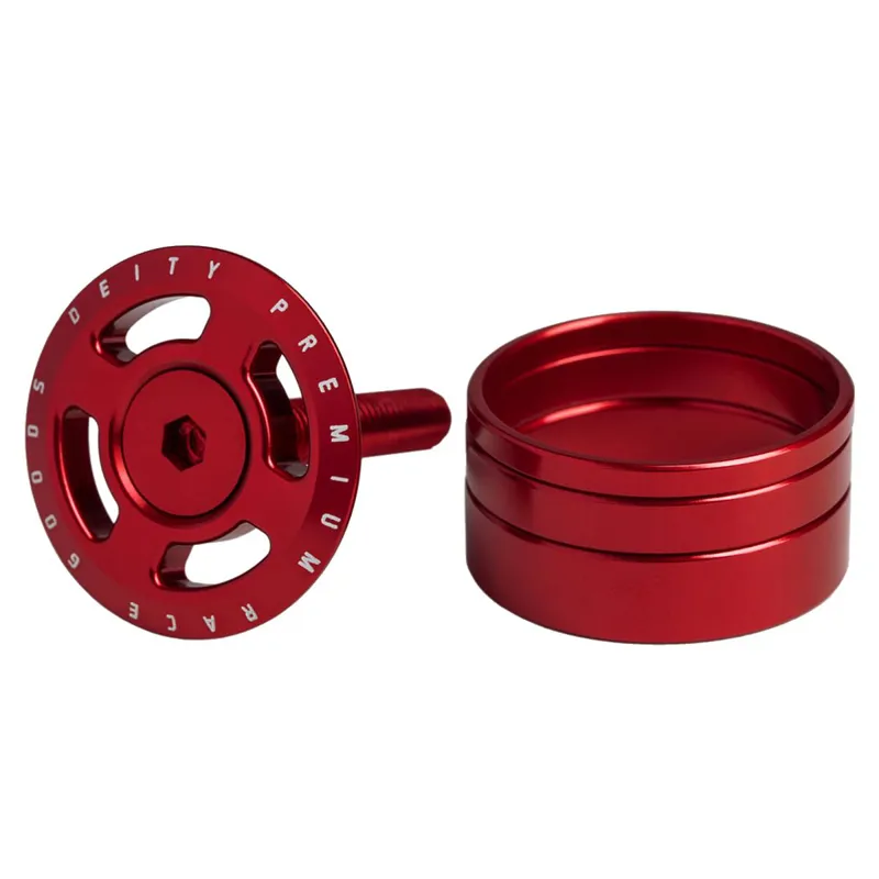 Deity Crosshair Headset Cap Kit: RED