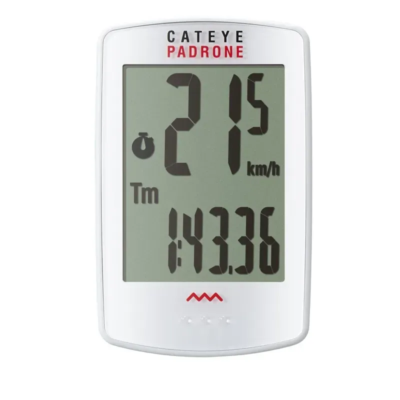 Cateye Padrone Wireless Cycle Computer : WHITE 