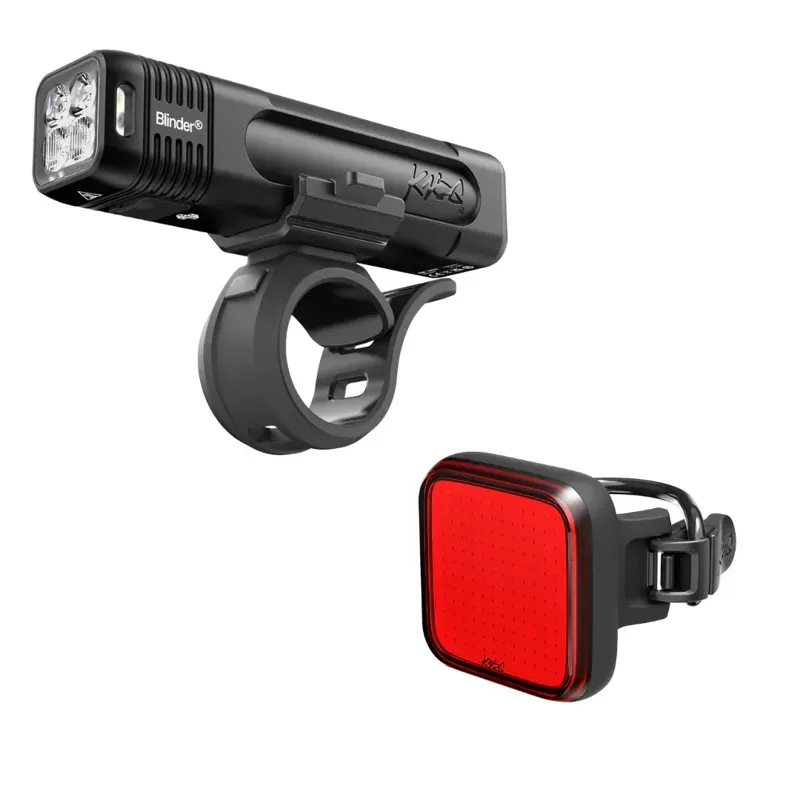 Knog Blinder 1000/Blinder 100 Front/Rear Light Set in Black