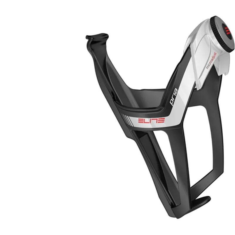 Elite Pria Pavé Bottle Cage in Black/White
