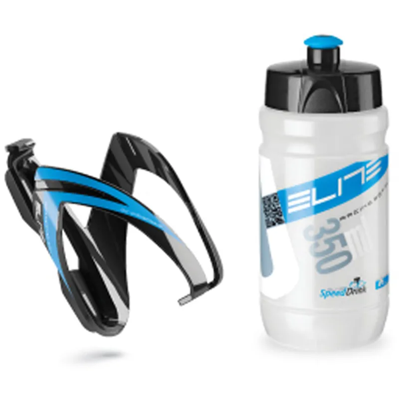 Elite CEO Youth Bottle cage kit in Black/Blue