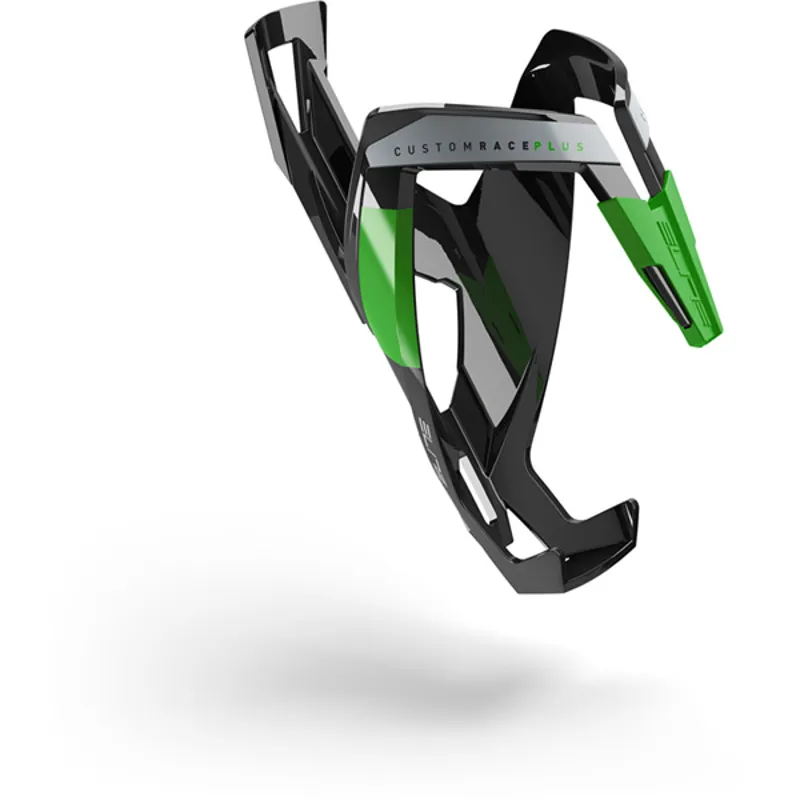 Elite Custom Race Plus Bottle Cage in Black/Green