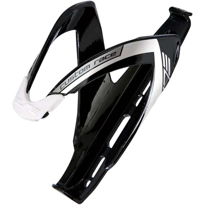 Elite Custom Race Bottle Cage in Black/White