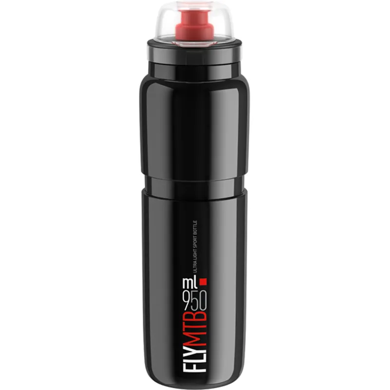 Elite Fly MTB Water Bottle in Black/Red