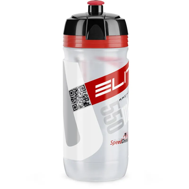 Elite Corsa Water Bottle Clear/Red