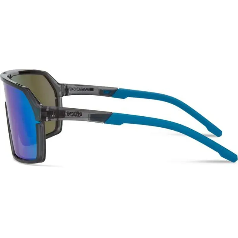 Madison Crypto Sunglasses Crystal Gloss Smoke/Green Mirror Lens -1