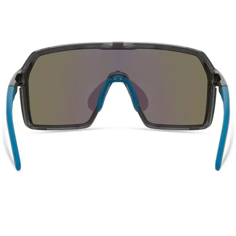 Madison Crypto Sunglasses Crystal Gloss Smoke/Green Mirror Lens -2