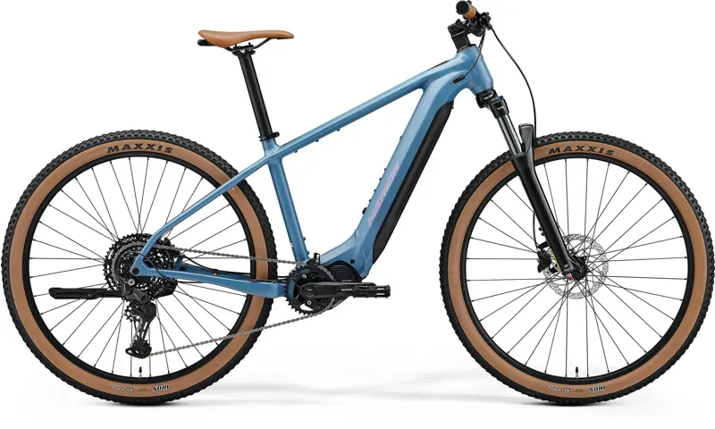 2026 Merida eBig Nine 400 E-MTB in Silk Dove Blue/Blue