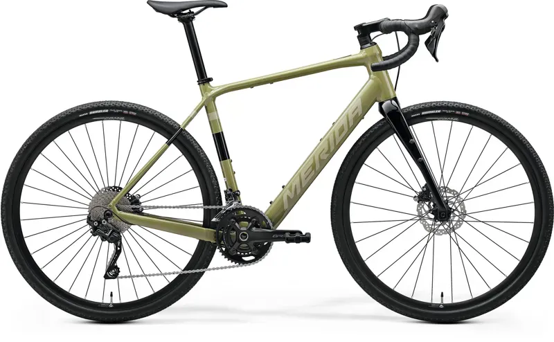 2026 Merida eSilex 400 eGravel Bike Low Key Green/Brown