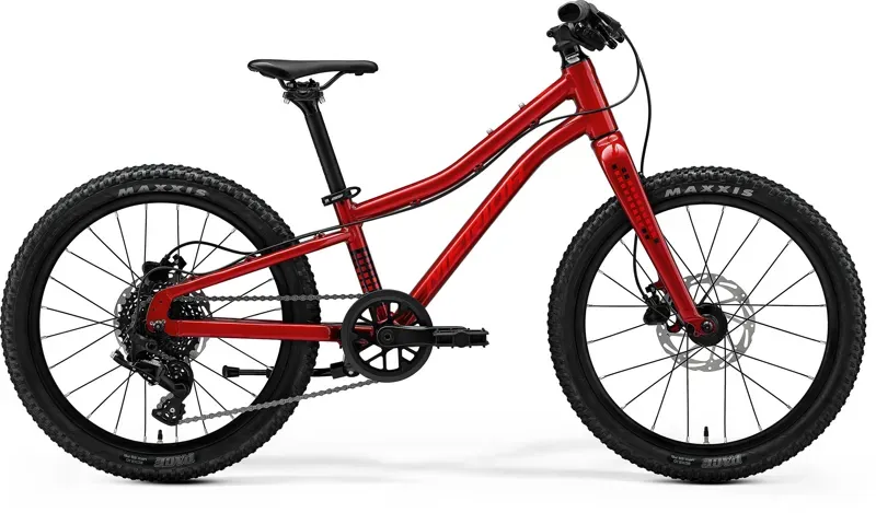 2026 Merida Matts J.20+ Kids Bike in Dark Strawberry/Race Red/Black