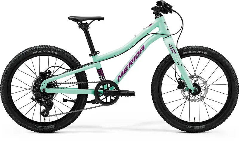 2026 Merida Matts J.20+ Kids Bike in Matt Mint/Purple/White/Black