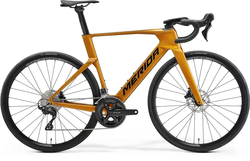 2027 Merida Reacto 4000 Carbon Road Bike in Mineral Gold/Black