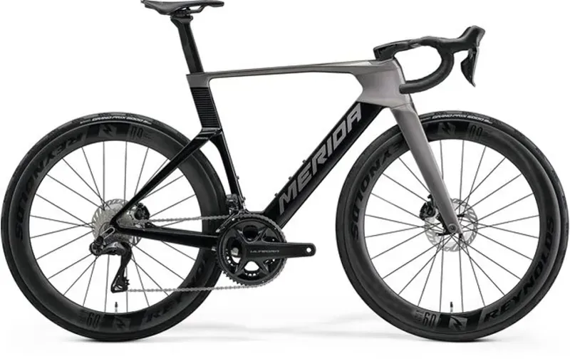 2027 Merida Reacto 9000 Road Bike in Grey/Black Grey