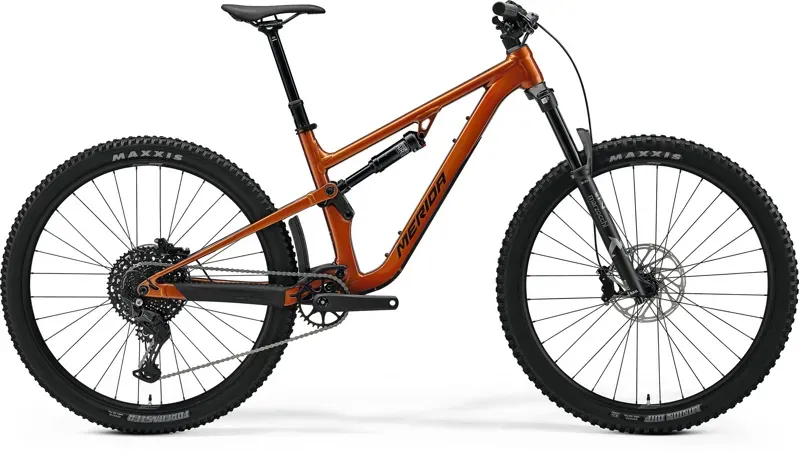 2027 Merida One-Forty 400 Full Suspension - Wild Honey Golden Black