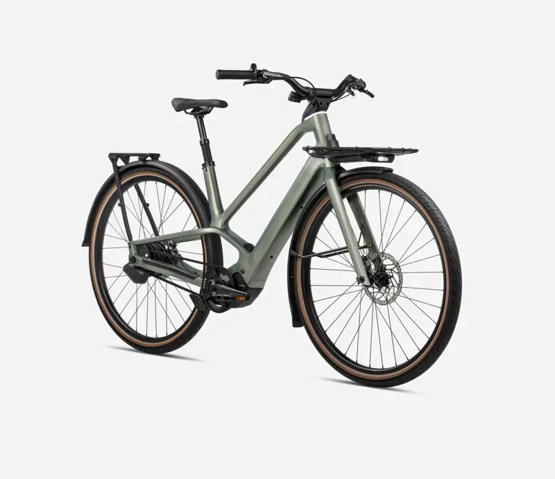 Orbea Diem 30 E-Hybrid Bike in Spaceship Green Matt-1
