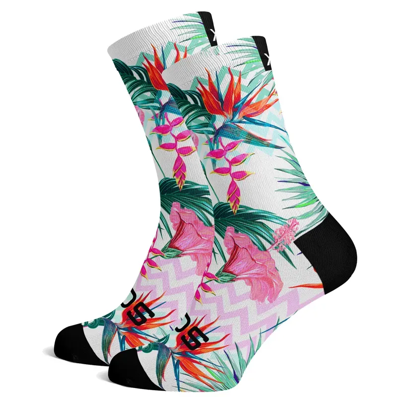 Sox Footwear Pastel Paradise Tropicals Premium Crew Socks MUI COLOURED