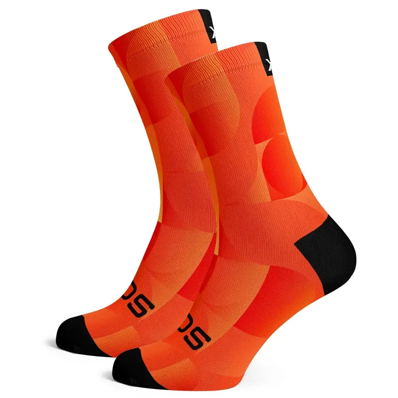 Sox Footwear Solid Premium Crew Socks ORANGE