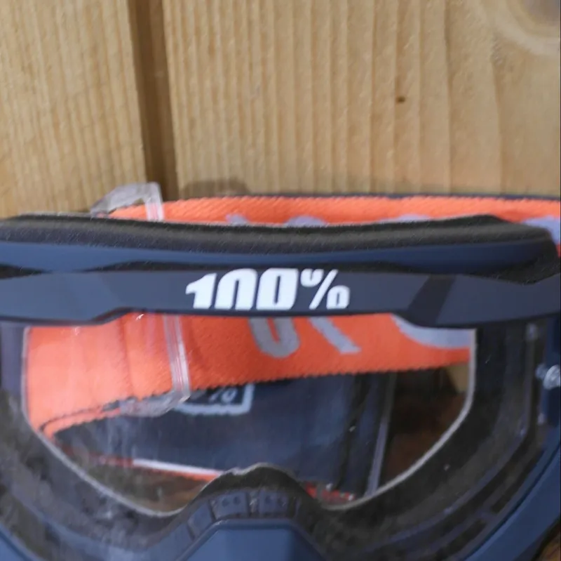 100 Percent GOGGLE MATTE GUNMETAL CLEAR LENS-4