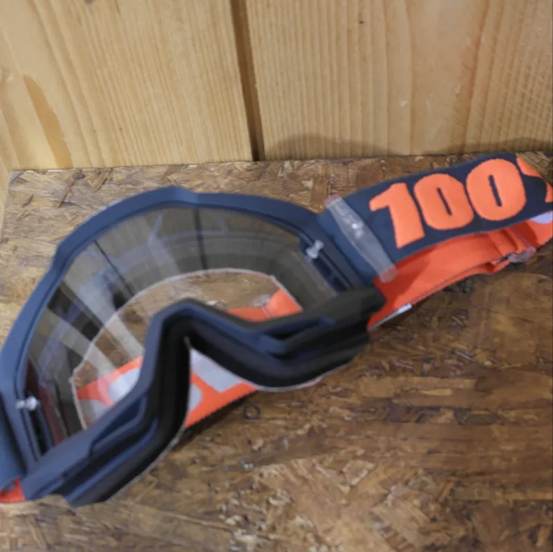 100 Percent GOGGLE MATTE GUNMETAL CLEAR LENS