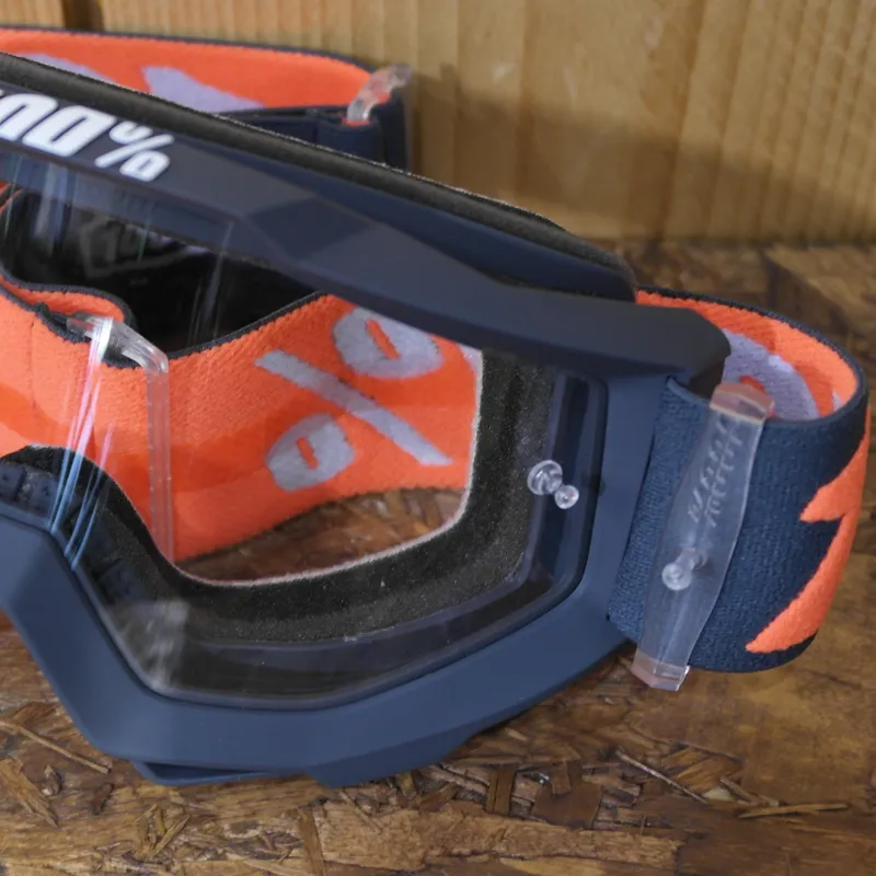 100 Percent GOGGLE MATTE GUNMETAL CLEAR LENS-3