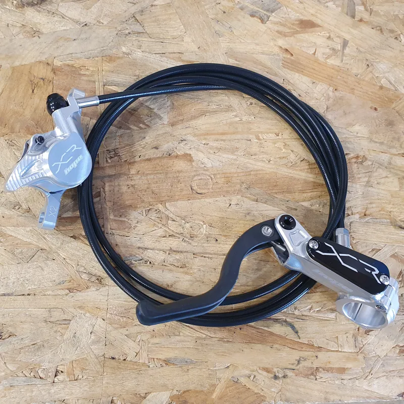 Hope XCR PRO X2 Rear - No Rotor - - LH Silver black hose