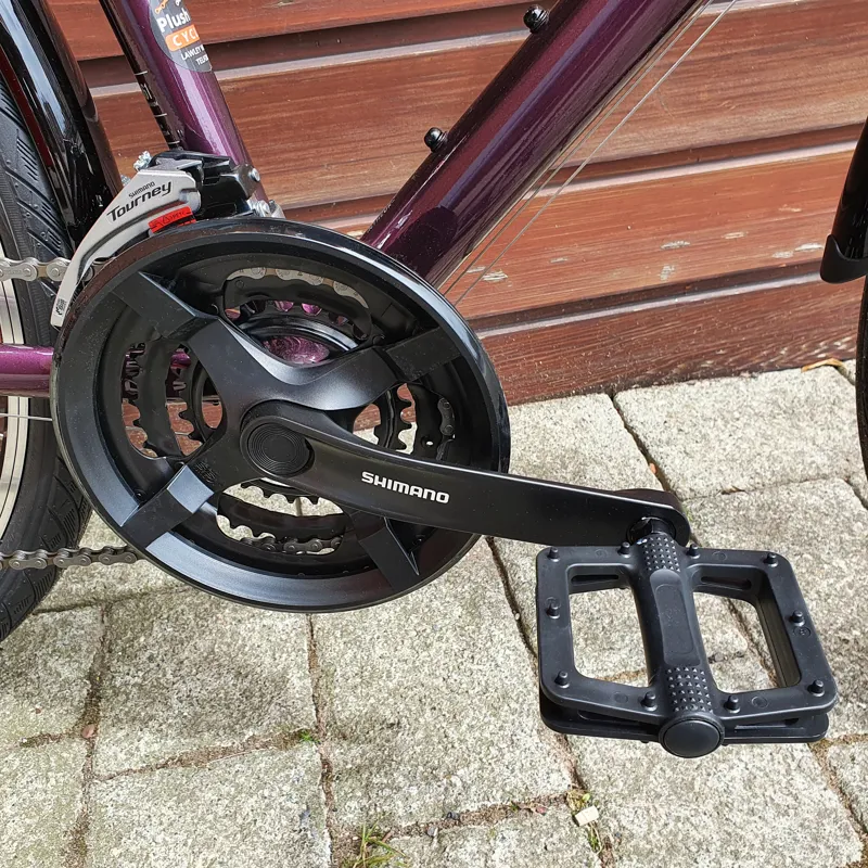 2021 Ridgeback Speed Open Frame Hybrid Bike in Purple
