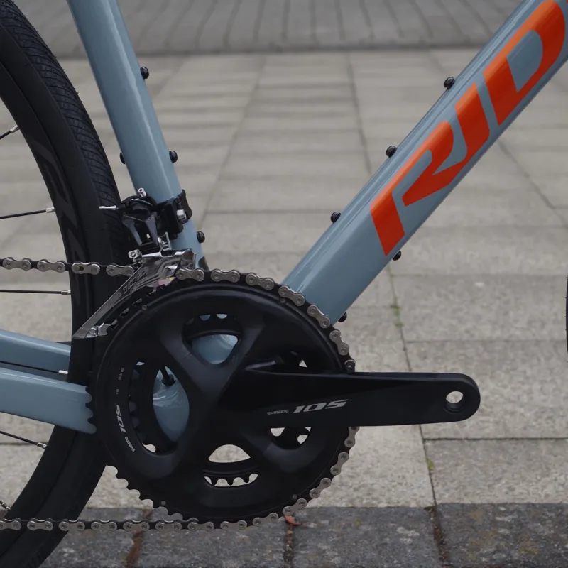 2023 Ridley Grifn 105 Carbon Road Bike Grey/Orange -2