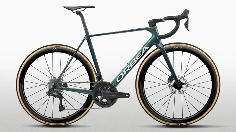 2027 Orbea ORCA M20i LTD PWR Road Bike - Escape Green/Carbon View Matt