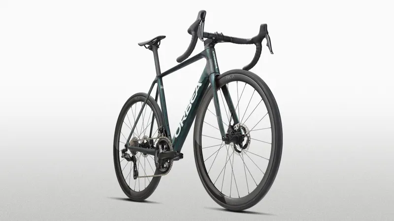2027 Orbea ORCA M20i LTD PWR Road Bike - Escape Green/Carbon View Matt-1