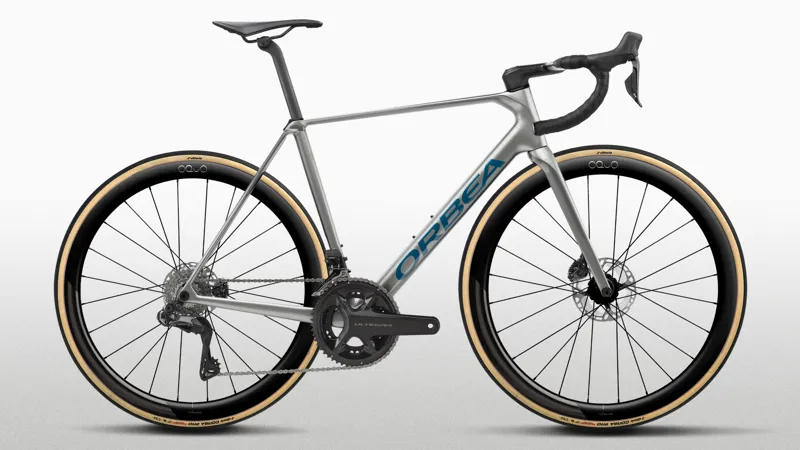 2027 Orbea ORCA M20i LTD PWR Road Bike - Spark Silver/Titan Grey Gloss
