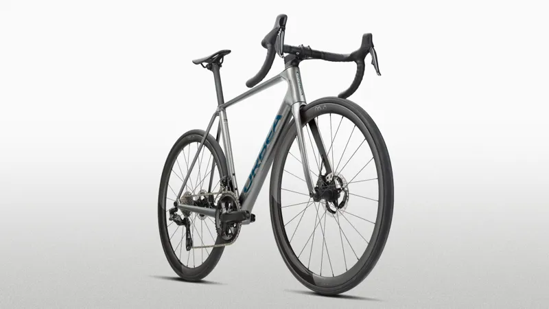 2027 Orbea ORCA M20i LTD PWR Road Bike - Spark Silver/Titan Grey Gloss-1