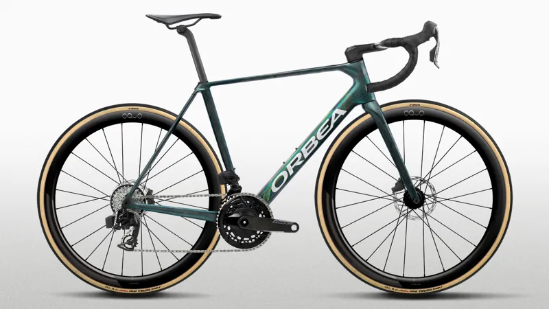 2027 Orbea ORCA M21e LTD PWR Road Bike - Escape Green/Carbon View Matt