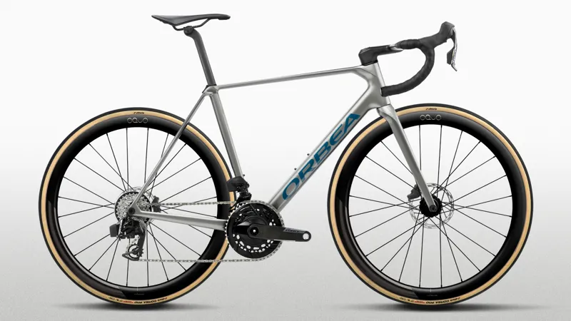 2027 Orbea ORCA M21e LTD PWR Road Bike Spark Silver/Titan Grey Gloss