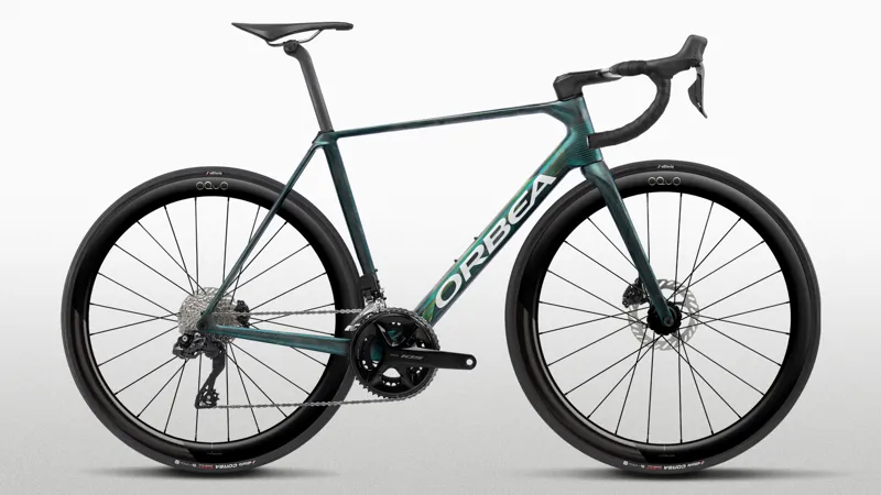 2027 Orbea ORCA M30i LTD PWR Road Bike - Escape Green/Carbon View Matt