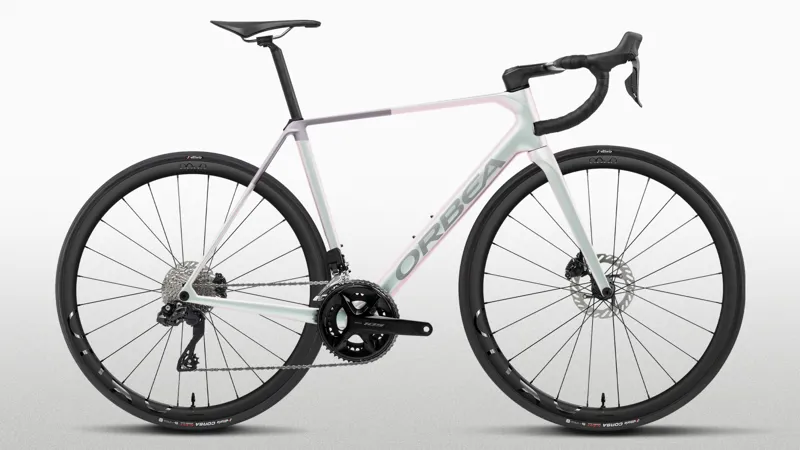 2027 Orbea ORCA M35i Road Bike Iris White Gloss/Lilac Matt