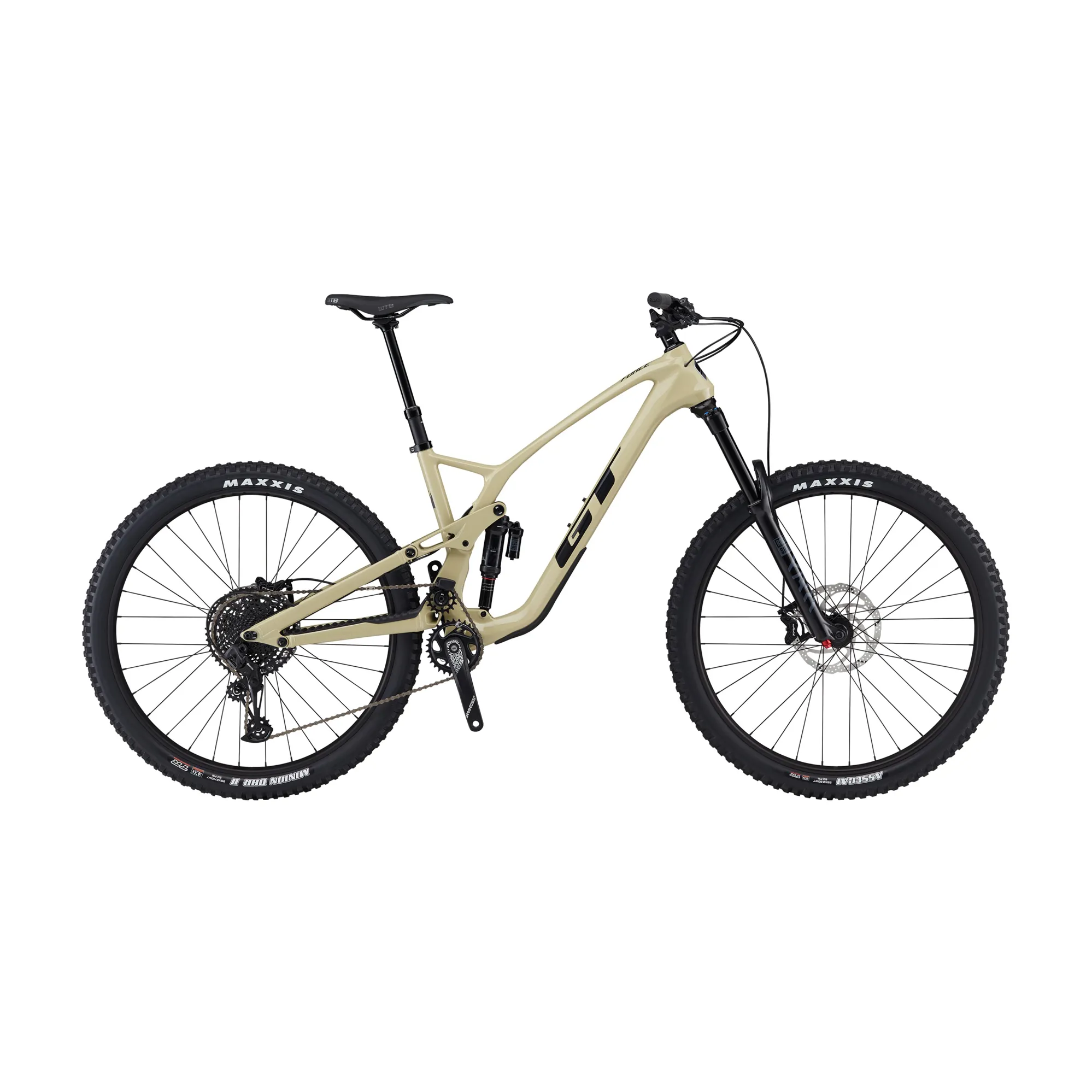 GT Force Carbon Elite Tan Full Suspension MTB