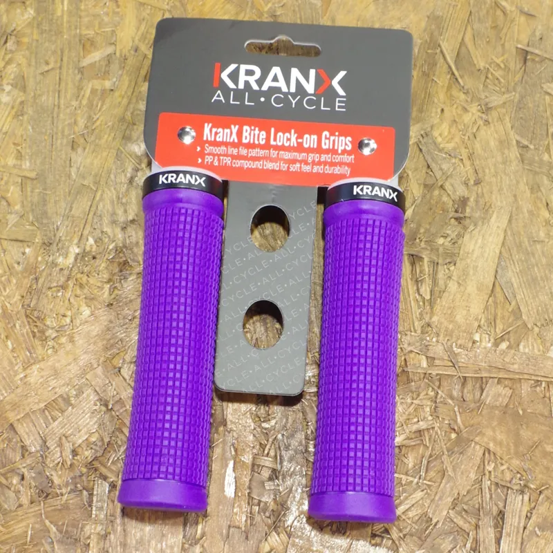 KranX Bite Lock-On Grips PURPLE