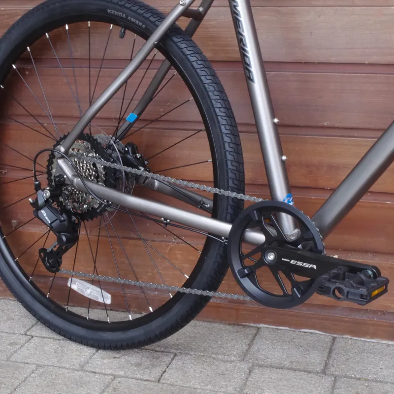 2026 Merida Crossway 20 Hybrid Bike in Silk Warm Slate Grey Black-1