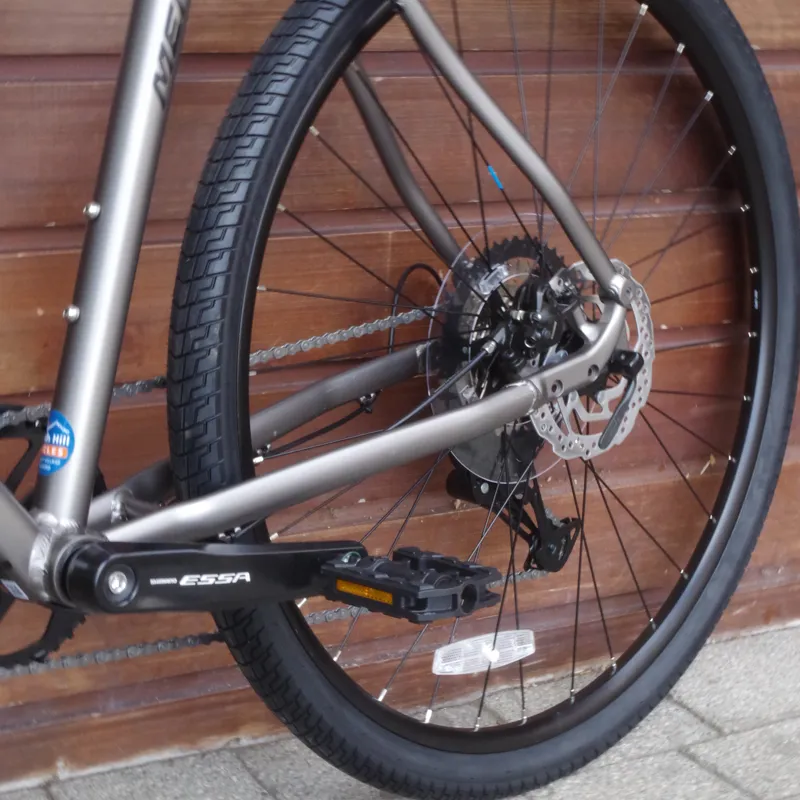2026 Merida Crossway 20 Hybrid Bike in Silk Warm Slate Grey Black-6