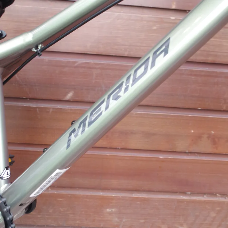 Merida Dirt 500 MTB in with Glossy Grey/Green Flake In Clear Coat-3