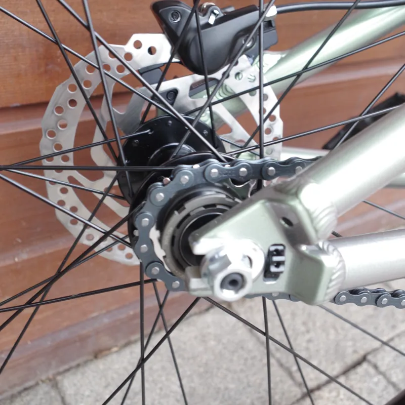 Merida Dirt 500 MTB in with Glossy Grey/Green Flake In Clear Coat-4