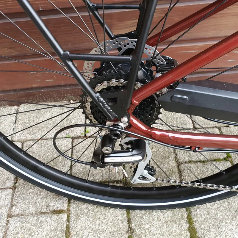 2021 Orbea Optima E50 Electric Urban bike in Red Medium-3