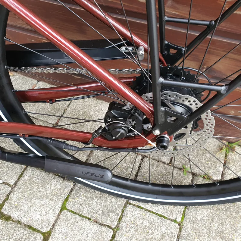 2021 Orbea Optima E50 Electric Urban bike in Red Medium-4