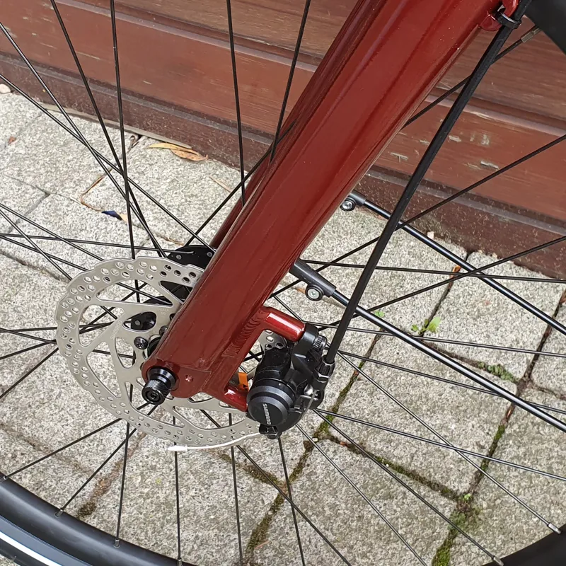 2021 Orbea Optima E50 Electric Urban bike in Red Medium-6