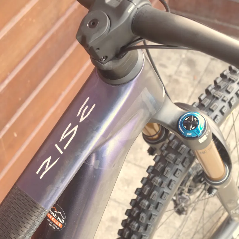 Orbea Rise LT M10 630w Electric Mountain Bike Tanzanite Carbon - Carbon Raw Matt-10