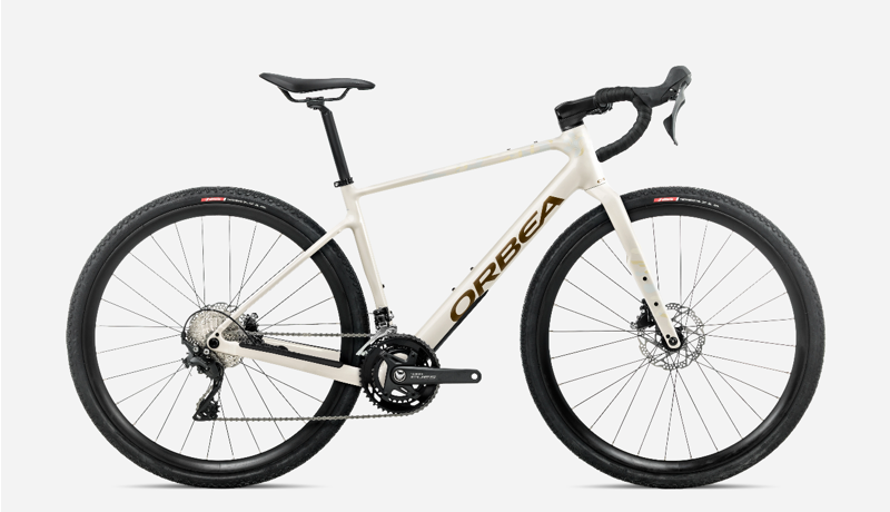 2027 Orbea Terra H40 Gravel Bike - Ivory White/Olive Green
