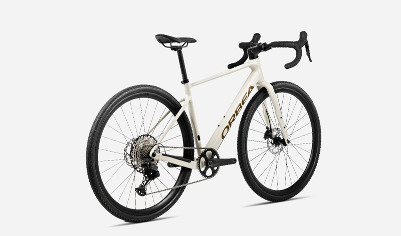 2027 Orbea Terra H40 Gravel Bike - Ivory White/Olive Green-2