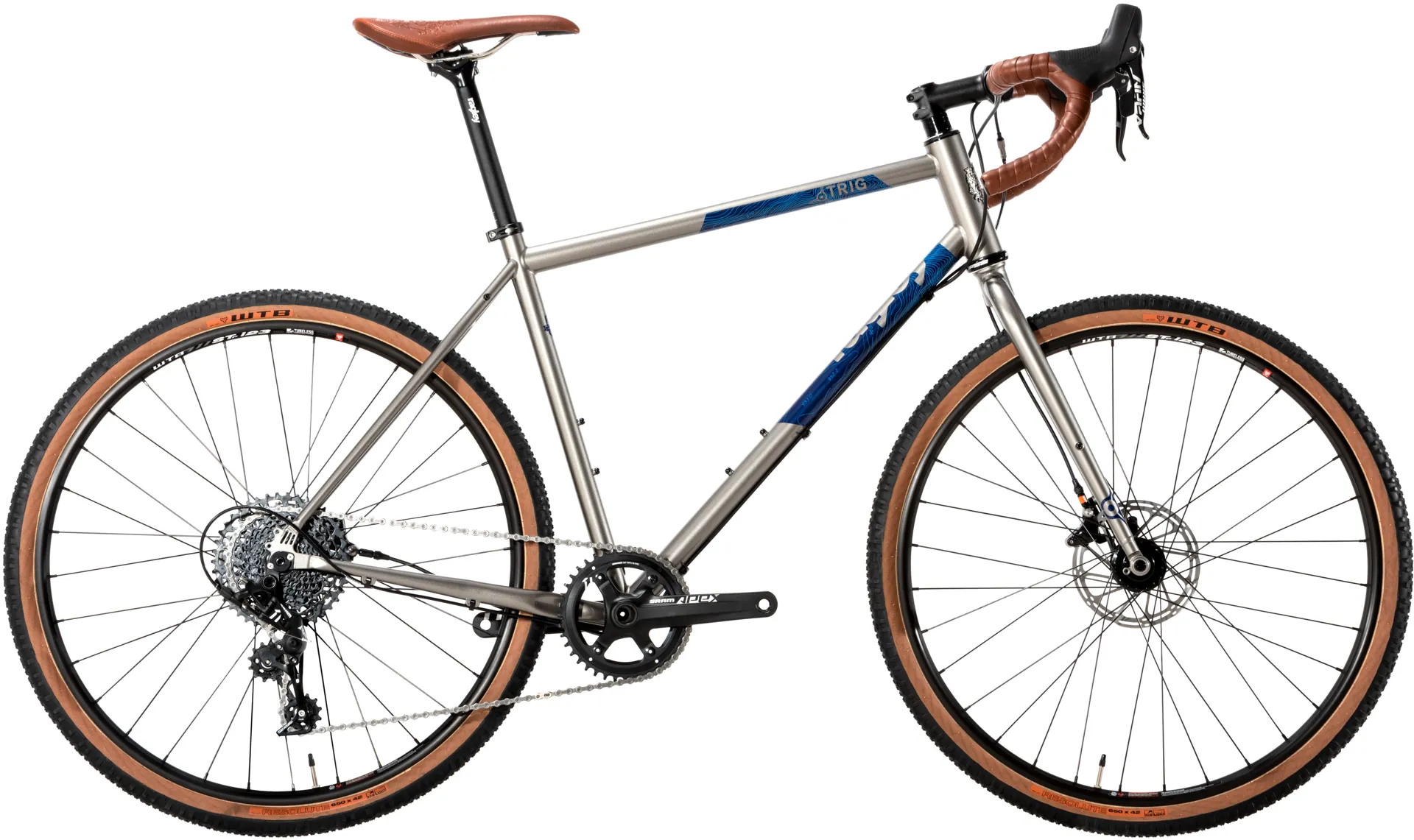 2019 Ragley Trig Adventure Gloss Grey Navy Blue Gravel Bike