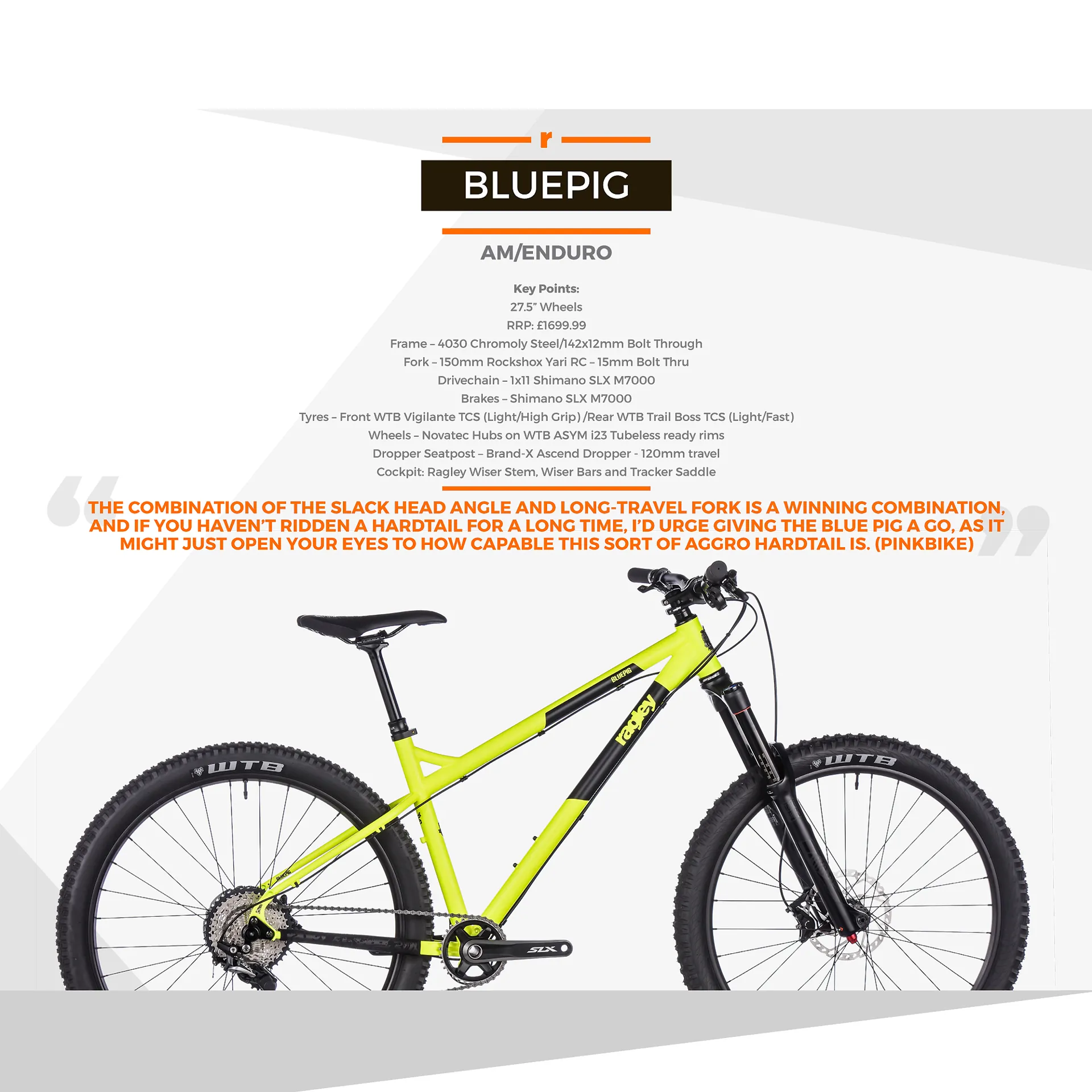 2017 Ragley Blue Pig Comp Yellow/Black